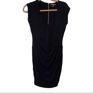 Tart maternity black v neck bodycon dress size small